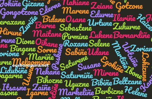 Nombres de chica en euskera o euskaldunes. Significados.